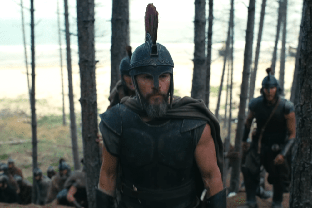 cena de filme a odisseia com matt damon como odisseu