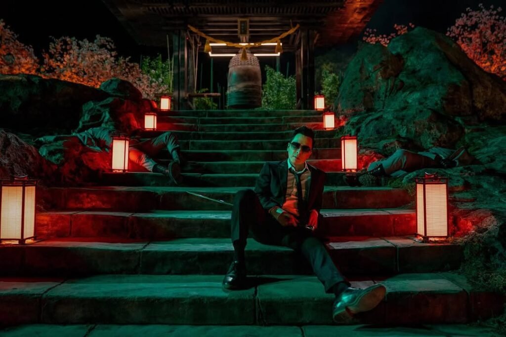 Donnie Yen como Caine em cena de John Wick: 4