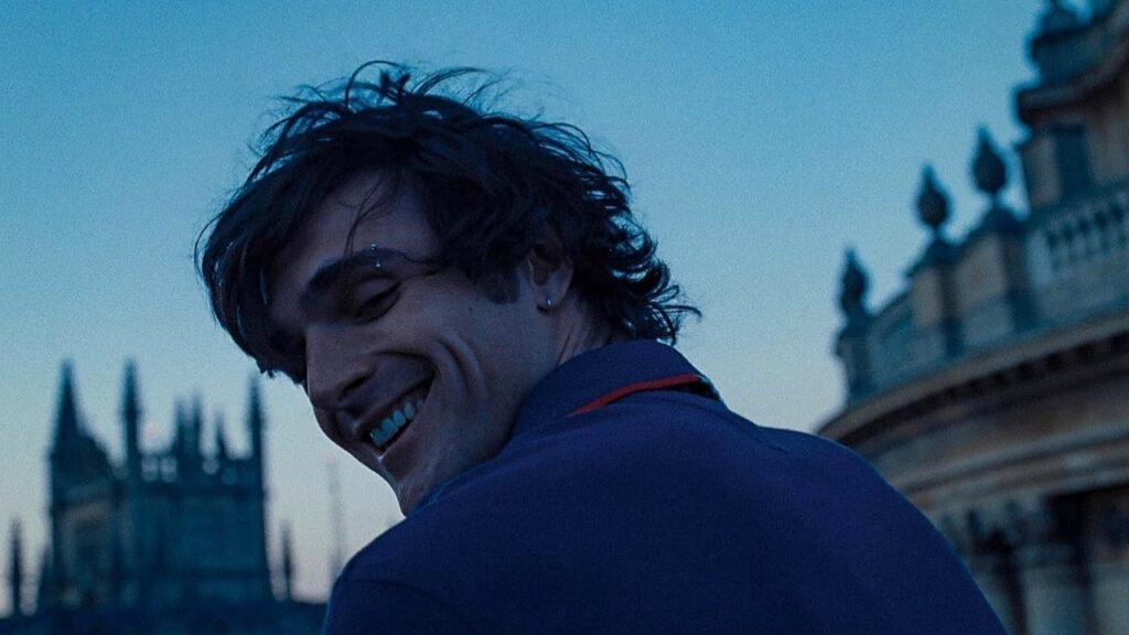 Jacob Elordi como Felix Catton no filme Saltburn