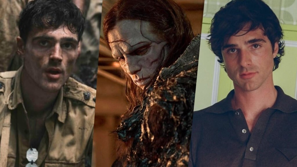 Montagem com Jacob Elordi em Euphoria, Frankenstein e O Caminho Estreito para os Confins do Norte