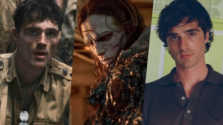 Montagem com Jacob Elordi em Euphoria, Frankenstein e O Caminho Estreito para os Confins do Norte