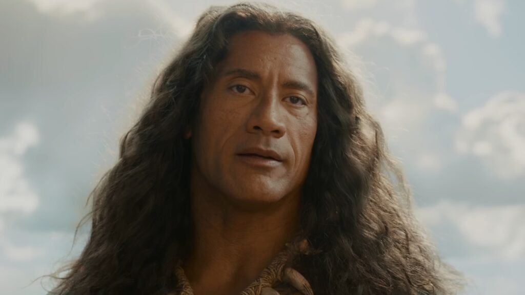 Dwayne Johnson como Maui no live-action de Moana