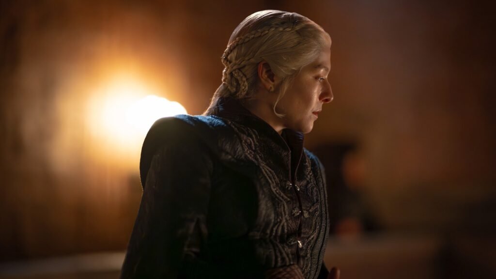 Rhaenyra Targaryen em cena de A Casa do Dragão