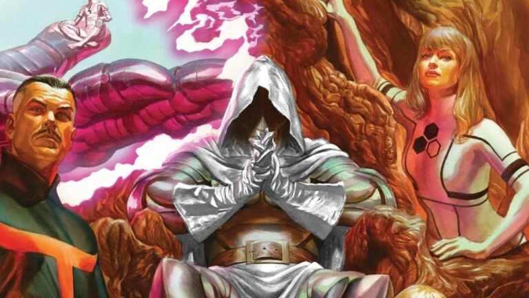 Doutor Destino como Deus Imperador em Guerras Secretas (2015) da Marvel Comics