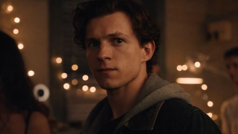 Tom Holland como Peter Parker em Homem-Aranha: Um Novo Dia