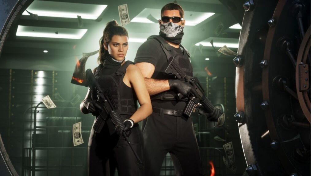 Jason e Lucia em uma imagem oficial de Grand Theft Auto VI, novo jogo da Rockstar Games.