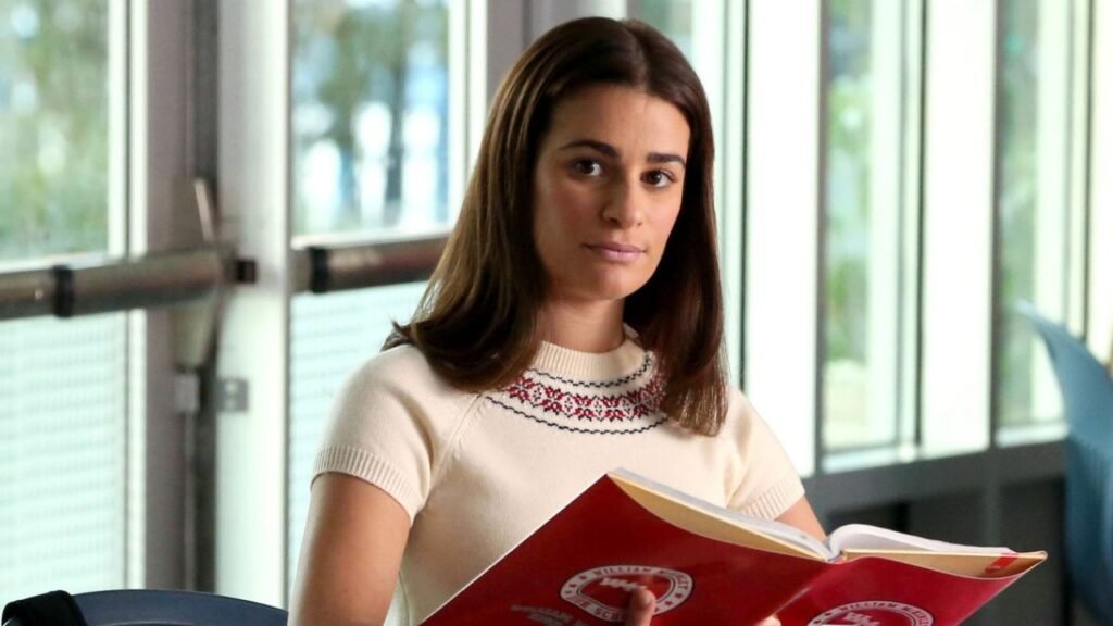 Lea Michele como Rachel Berry na série Glee